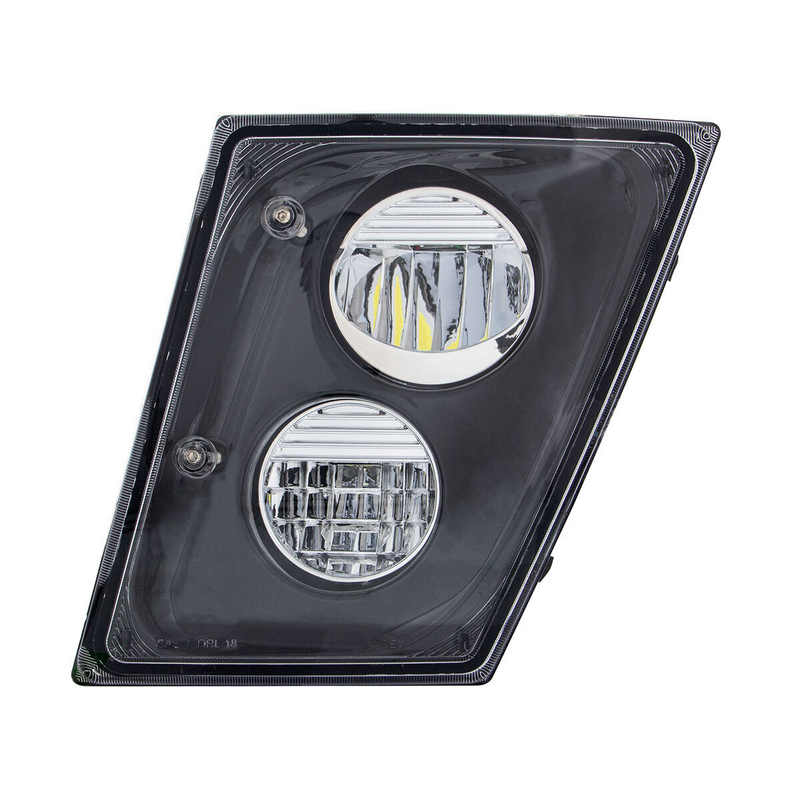 UP-35907 2 High Power LED Black Driving Light & Fog Light For 2003-2017 Volvo VNL - Driver/Left