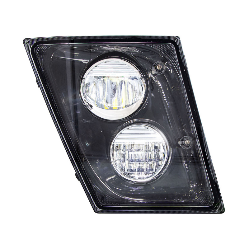UP-35908 2 High Power LED Black Driving Light & Fog Light For 2003-2017 Volvo VNL - Passenger/Right