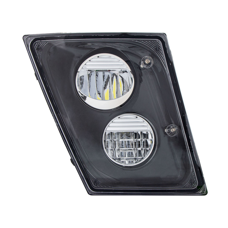 UP-35908 2 High Power LED Black Driving Light & Fog Light For 2003-2017 Volvo VNL - Passenger/Right