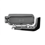 High Power LED Chrome Projection Headlight Assembly With Mounting Arm & Turn Signal - Driver