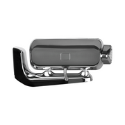 High Power LED Black Projection Headlight Assembly With Mounting Arm & Turn Signal - Passenger