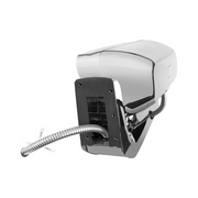 High Power LED Black Projection Headlight Assembly With Mounting Arm & Turn Signal - Passenger