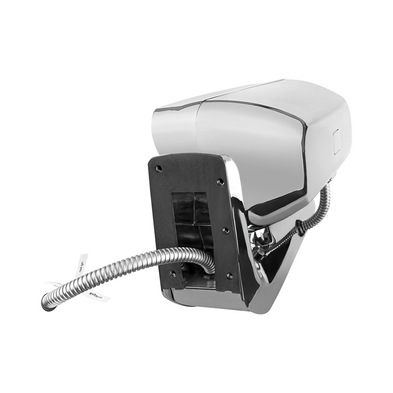 High Power LED Black Projection Headlight Assembly With Mounting Arm & Turn Signal - Passenger