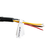 High Power LED Black Projection Headlight Assembly With Mounting Arm & Turn Signal - Passenger