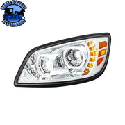 10 LED Headlight For 2005-2021 Hino 238/258/268/338 (Choose Side) (Choose Color) Headlight Driver / Chrome Dark Slate Gray