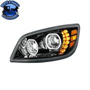 10 LED Headlight For 2005-2021 Hino 238/258/268/338 (Choose Side) (Choose Color) Headlight Driver / Black Dark Slate Gray