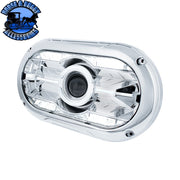 Full LED Projector One-Piece Style Headlight For Dual 5-3/4" Headlight Housing (Choose Color) HEADLIGHT Chrome,Black Light Gray