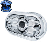 Full LED Projector One-Piece Style Headlight For Dual 5-3/4" Headlight Housing (Choose Color) HEADLIGHT Chrome,Black Light Gray