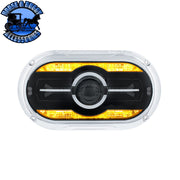 Full LED Projector One-Piece Style Headlight For Dual 5-3/4" Headlight Housing (Choose Color) HEADLIGHT Chrome,Black Black