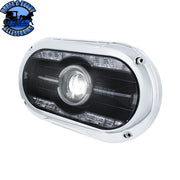 Full LED Projector One-Piece Style Headlight For Dual 5-3/4" Headlight Housing (Choose Color) HEADLIGHT Chrome,Black Light Gray