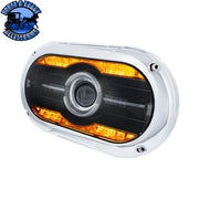 Full LED Projector One-Piece Style Headlight For Dual 5-3/4" Headlight Housing (Choose Color) HEADLIGHT Chrome,Black Dark Slate Gray