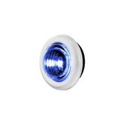 Double Fury 2 LED 3/4" Mini Clearance/Marker Light-Amber & Blue LED/Clear Lens