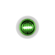 Double Fury 2 LED 3/4" Mini Clearance/Marker Light-Amber & Green LED/Clear Lens