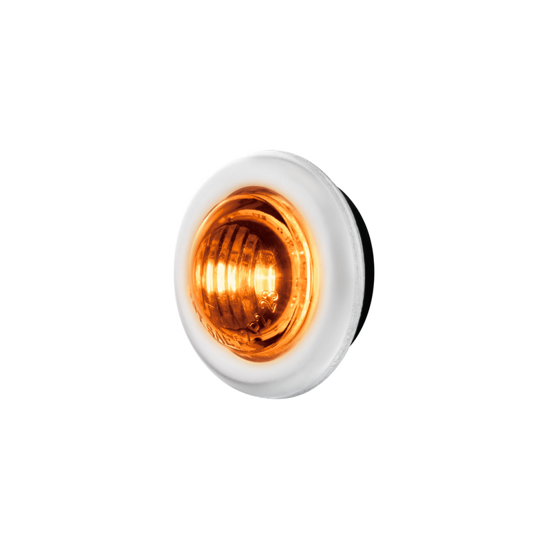 Double Fury 2 LED 3/4" Mini Clearance/Marker Light-Amber & Green LED/Clear Lens
