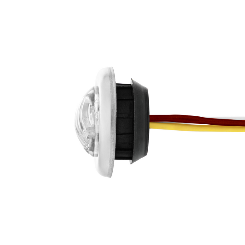 Double Fury 2 LED 3/4" Mini Clearance/Marker Light-Amber & Green LED/Clear Lens