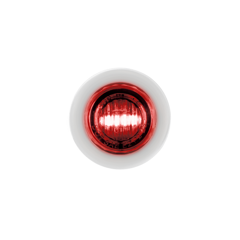 Double Fury 2 LED 3/4" Mini Clearance/Marker Light-Red & Blue LED/Clear Lens