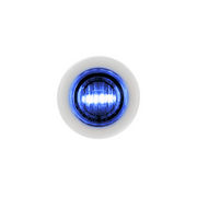 Double Fury 2 LED 3/4" Mini Clearance/Marker Light-Red & Blue LED/Clear Lens