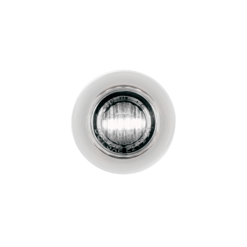 Double Fury 2 LED 3/4" Mini Clearance/Marker Light-Red & White LED/Clear Lens