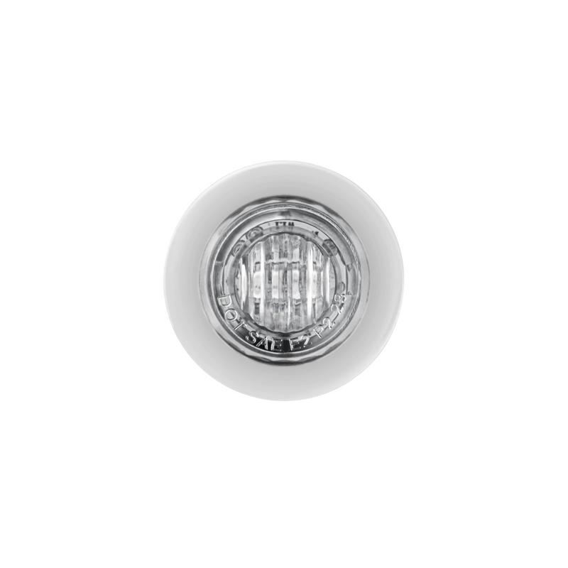 Double Fury 2 LED 3/4" Mini Clearance/Marker Light-Red & White LED/Clear Lens
