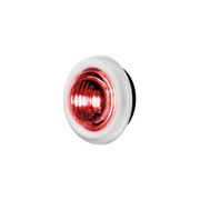 Double Fury 2 LED 3/4" Mini Clearance/Marker Light-Red & White LED/Clear Lens