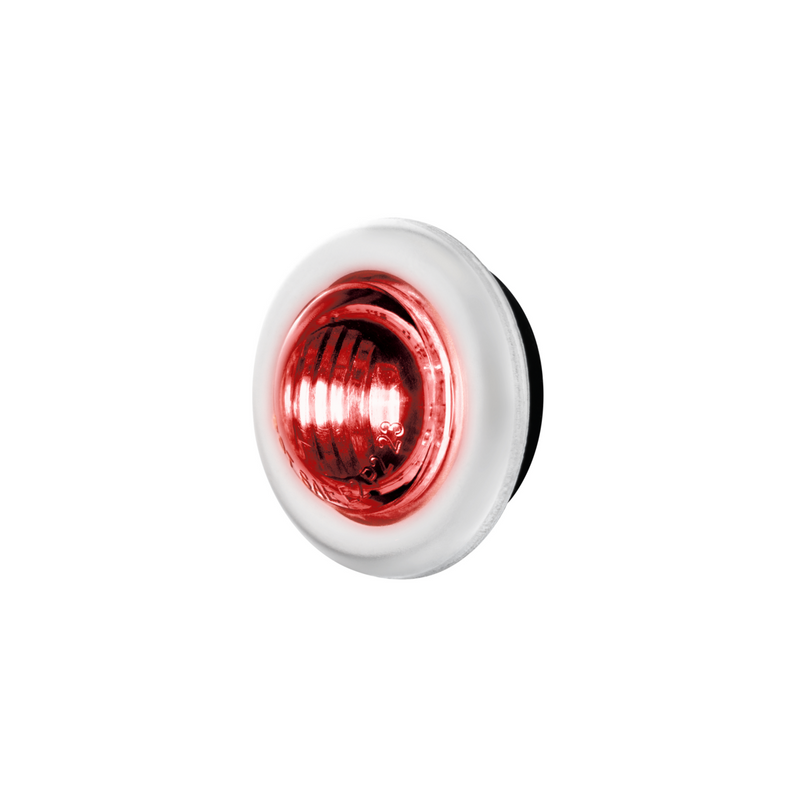 Double Fury 2 LED 3/4" Mini Clearance/Marker Light-Red & White LED/Clear Lens