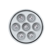 Double Fury 7 LED 2" Round Clearance/Marker Light-Amber & Green LED/Clear Lens