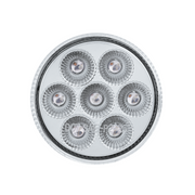 Double Fury 7 LED 2" Round Clearance/Marker Light-Red & Green LED/Clear Lens