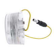 Double Fury 7 LED 2" Round Clearance/Marker Light-Red & White LED/Clear Lens