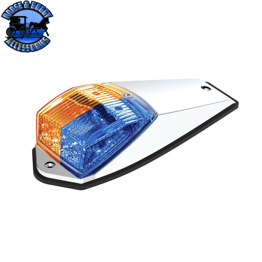 Double Fury 17 LED Light Grakon 5000 Style Square Cab Light (Choose LED Color) cab light Amber & Blue LED Dark Slate Gray