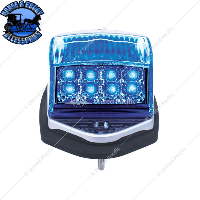 Double Fury 17 LED Light Grakon 5000 Style Square Cab Light (Choose LED Color) cab light Amber & Blue LED,Amber & Green LED Dark Slate Blue