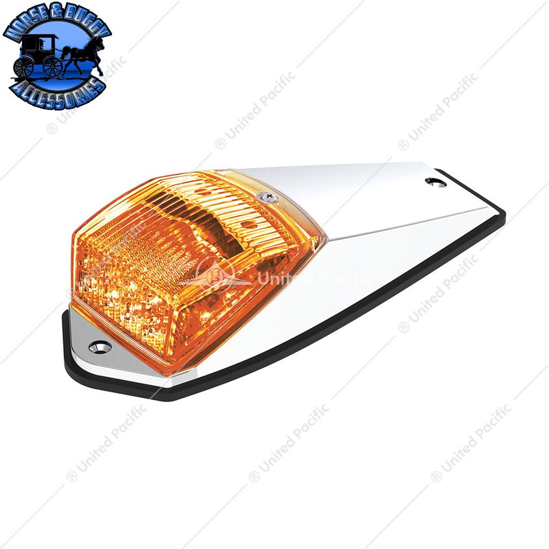 Double Fury 17 LED Light Grakon 5000 Style Square Cab Light (Choose LED Color) cab light Amber & Blue LED,Amber & Green LED Dark Slate Gray