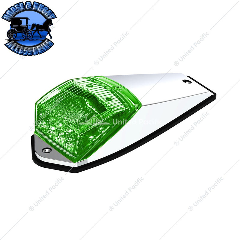 Double Fury 17 LED Light Grakon 5000 Style Square Cab Light (Choose LED Color) cab light Amber & Blue LED,Amber & Green LED White Smoke