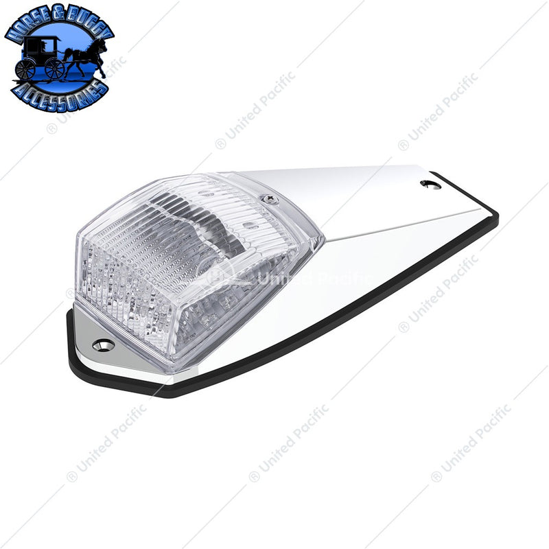 Double Fury 17 LED Light Grakon 5000 Style Square Cab Light (Choose LED Color) cab light Amber & Blue LED,Amber & Green LED Light Gray