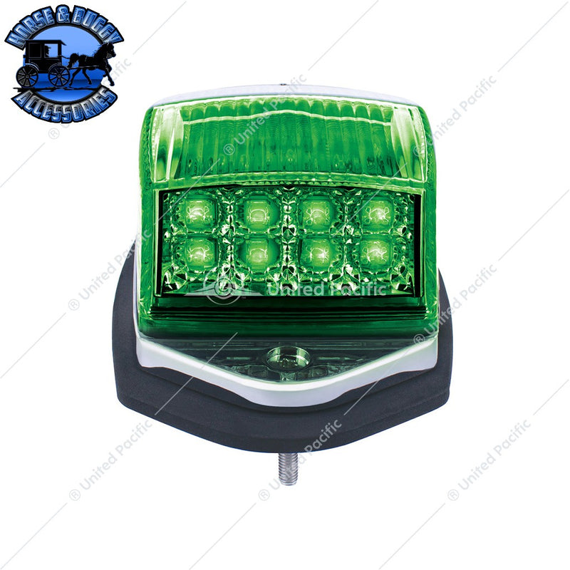 Double Fury 17 LED Light Grakon 5000 Style Square Cab Light (Choose LED Color) cab light Amber & Blue LED,Amber & Green LED Dark Slate Gray