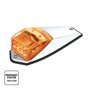 Double Fury 17 LED Grakon 5000 Style Square Cab Light - Amber & Purple LED/Clear Lens