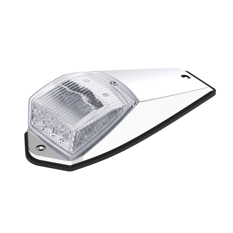Double Fury 17 LED Grakon 5000 Style Square Cab Light - Amber & Purple LED/Clear Lens