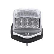 Double Fury 17 LED Grakon 5000 Style Square Cab Light - Amber & Purple LED/Clear Lens