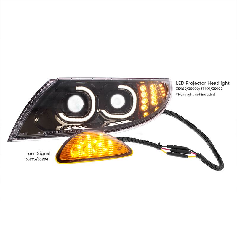 6 LED Rear Facing Turn Signal & Parking Light For IH Durastar (2003-2018) & MV (2019-2022) - Driver
