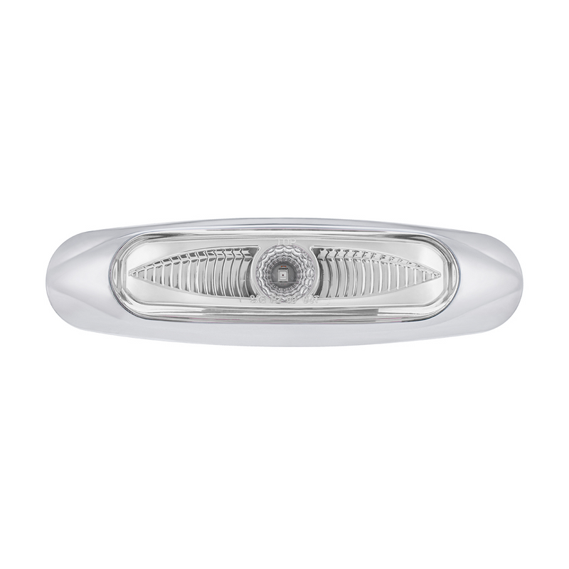 5-3/4" Wide 3 LED ViperEye Light (Clearance/Marker) - Red LED/Clear Lens