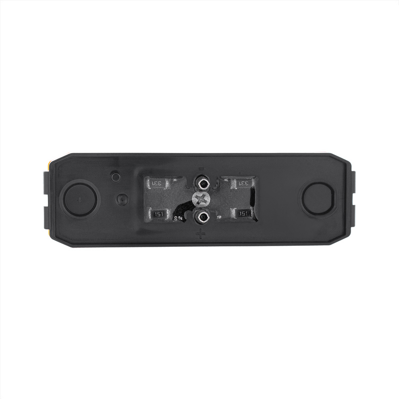 10 LED Rectangular Abyss Light (Clearance/Marker) - Red LED/Red Lens