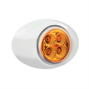 4 LED Double Fury Light (Clearance/Marker)-Amber & Blue LED/Clear Lens