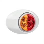 4 LED Double Fury Light (Clearance/Marker)-Amber & Red/Clear Lens