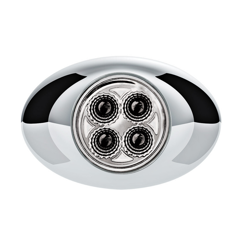 4 LED Double Fury Light (Clearance/Marker)-Red & Blue/Clear Lens
