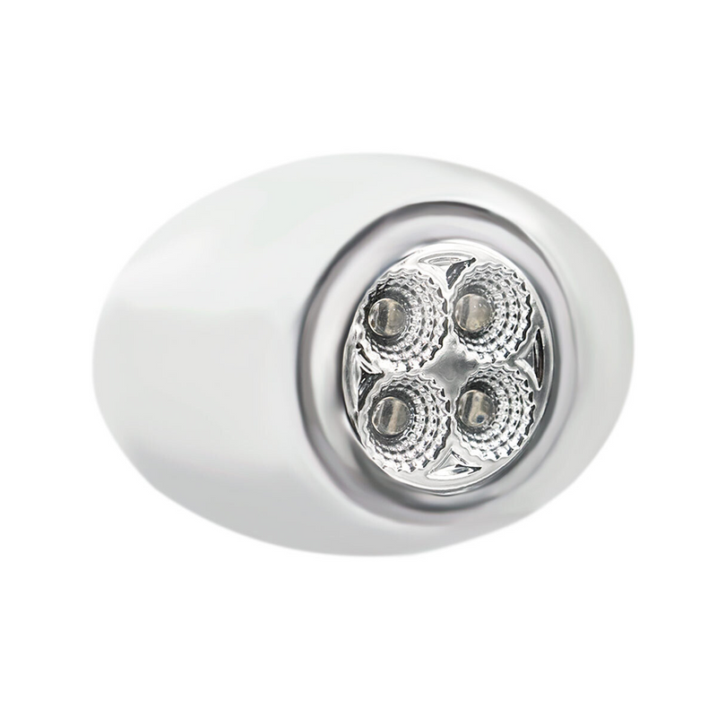 4 LED Double Fury Light (Clearance/Marker)-Red & Blue/Clear Lens