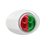 4 LED Double Fury Light (Clearance/Marker)-Red & Green/Clear Lens
