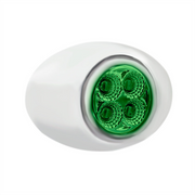 4 LED Double Fury Light (Clearance/Marker)-Red & Green/Clear Lens