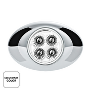4 LED Double Fury Light (Clearance/Marker)-Red & White/Clear Lens