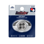 4 LED Double Fury Light (Clearance/Marker)-Red & White/Clear Lens