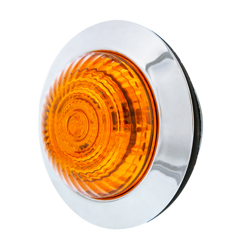 6 LED 1-1/4" Dual Function Light (Clearance/Marker)-Amber LED/Amber Lens