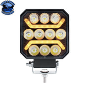 10 LED High Power LED Work Light With "U" Light Guide (Choose Color) Amber LED Pale Goldenrod
